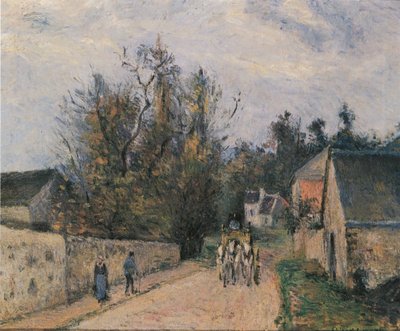 ラエルミタージュ、ポントワーズのラルートデエネリー 作： Camille Jacob Pissarro